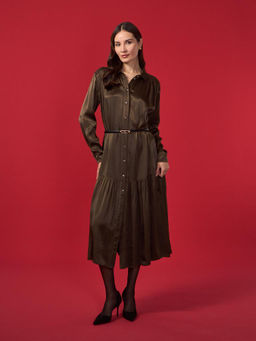 Платье женское 12411-35141 dark khaki