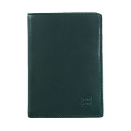 Итальянское кожаное портмоне DuDu серии Tiberio | зеленый пэчворк - Dudubags фото 3