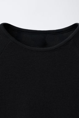 CAMISETA MANGA RANGL?N CON MODAL / Antracita oscuro - Zara фото 3