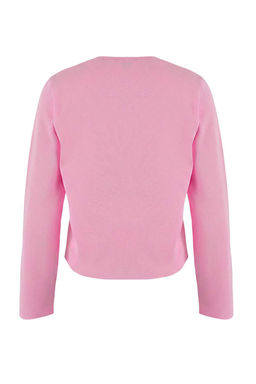 Pembe Kabar?k Cizgi Detayl? H?rka-Bluz Triko H?rka TWOSS26HI00002 - Trendyolmilla фото 3