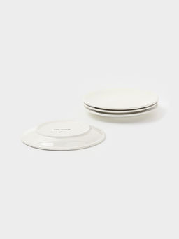 Тарелки Доляна White Label, набор 4 шт., 18.5×18.5×1.7 см, фарфор, белые