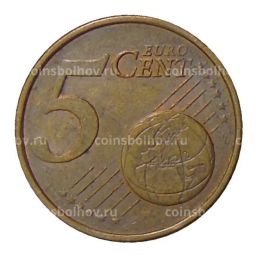 Монета 5 евроцентов 2002 года J Германия