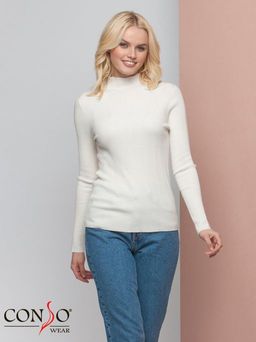 Conso/KTL 200738 - white Водолазка женская