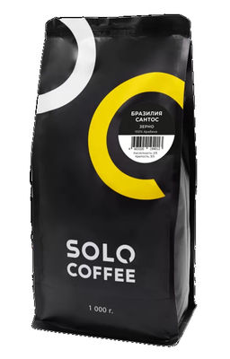 Кофе в зернах Solo Coffee Бразилия Сантос (100% арабика), свежеобжаренный  фото 2