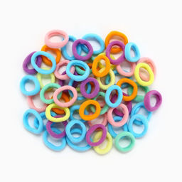 Резинки для волос «Махрушка», котики, 50 шт.