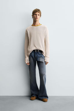 TEXTURED KNIT SWEATER