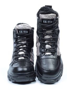 04-2221-4 BLACK Ботинки зимние женские (искусственные материалы) - Фабричный китай фото 15