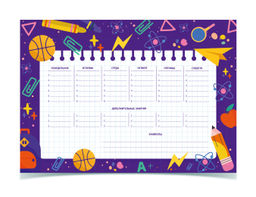 Цена за 10 шт. Расписание уроков А3 Schoolformat ПЕРЕМЕНА мелованный картон