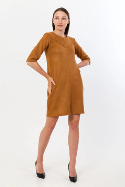 Платье женское, цвет коричневый