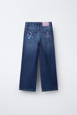 LILO & STITCH DISNEY EMBROIDERED WIDE-LEG JEANS - Zara фото 2