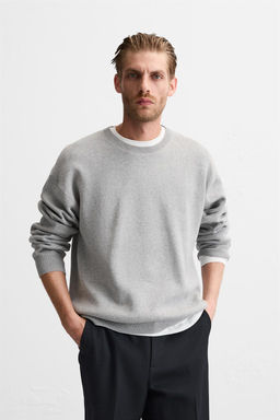 TEXTURED COTTON SWEATER - Zara фото 10