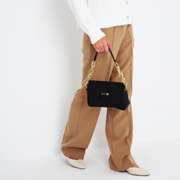 Сумка-мессенджер на магните, цвет чёрный - Simaland фото 2