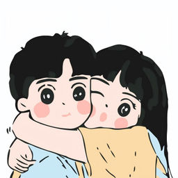 Картина по номерам на подрамнике Draw Me! Big hugs, (20*20 см)