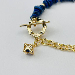 Браслет из Лазурита с цепочкой 17,5 см