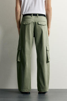 PANTAL?N CARGO RELAXED FIT / Verde - Zara фото 2