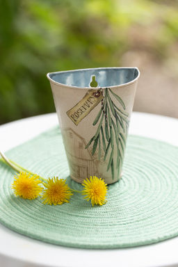 Заготовка для декорирования Love2art MG-039 кашпо оцинкованный металл 11 х 5 х 13.5 см СК/Распродажа фото 4