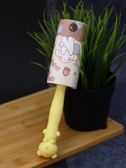 Ролик для чистки одежды "Yellow volumetric bear", 10 см*60 листов