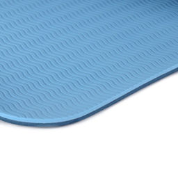 Коврик для йоги и фитнеса спортивный гимнастический двухслойный TPE 6мм. 183х61х0,6 цвет: голубой / YM2-TPE-6B / уп 12/ - Галеонтрейд фото 2