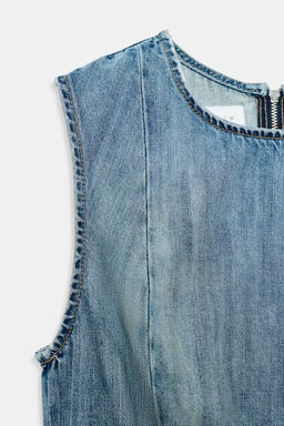 VESTIDO DENIM TRF ASIM?TRICO / Azul - Zara фото 6