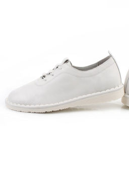 03-XKL23-038 WHITE Полуботинки женские (натуральная кожа)