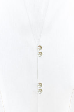 CAMISA KIMONO 100% LINO / Blanco