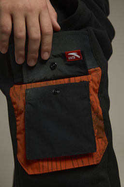 Брюки трикотажные утепленные Черный Fashion Knit Track Pants