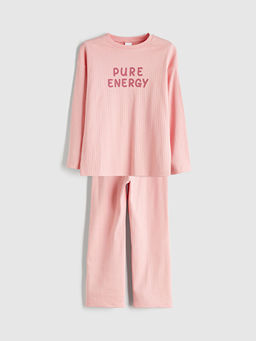 Bisiklet Yaka K?z ?ocuk Pijama Tak?m?