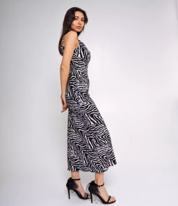 Платье #БШ2355, чёрный,белый - Dommod фото 2