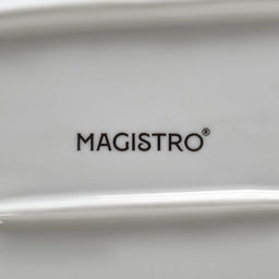 Блюдо фарфоровое с соусником Magistro «Бланш», 28×12.5 см, белое