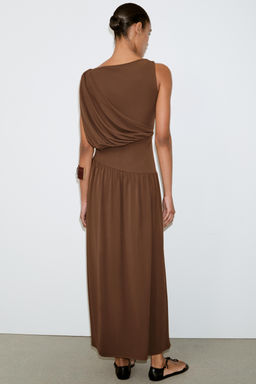 VESTIDO FAJ?N LATERAL / Aceite - Zara фото 5