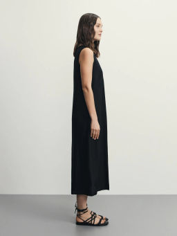 Платье миди изо льна / Zarina  фото 4