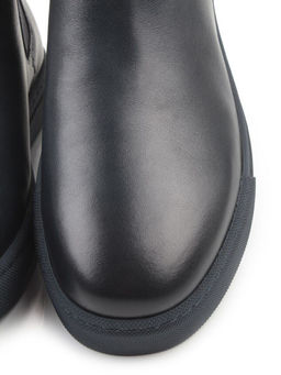 05-X30310A-7 DK. BLUE Ботинки демисезонные мужские (натуральная кожа, байка)