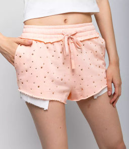 Шорты #КТ1234, персиковый