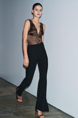 FLARE TROUSERS WITH VENTS ZW COLLECTION
