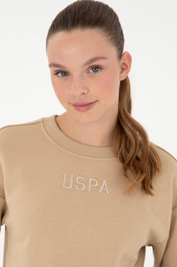 Женский свитшот песочного цвета - U.s. polo assn фото 2