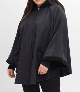 Накидка, цвета антрацита - Sheego фото 3