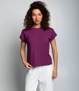 Футболка #КТ1016 (1)-1, фиолетовый