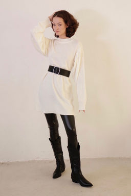 10670 Джемпер-туника с объёмными рукавами белый - Martichelli фото 21