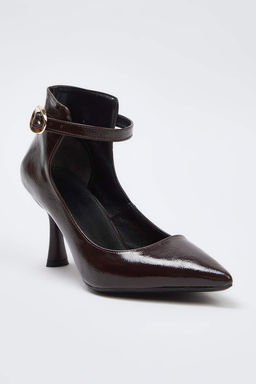 Kahverengi Bilekten Baglamal? Sivri Burun Kad?n Ince Topuklu Ayakkab? TAKAW26TO00022 - Trendyolmilla фото 3