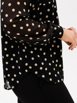 Блуза BRELA 2373.2 черный- беж горох