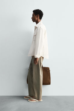 DENIM OVERSHIRT - Zara фото 4