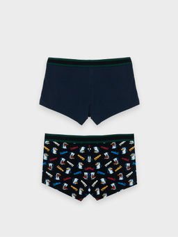 ТРУСЫ МУЖСКИЕ (2ШТ) прикольные пингвины +глубокий синий5 411124-2 - Mark formelle фото 9