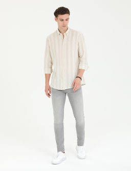 Bej Regular Fit Uzun Kollu G_mlek - Pierre cardin фото 4