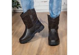 Мини-монголки мужские темно-коричневые, литая подошва, - Мирунт фото 4