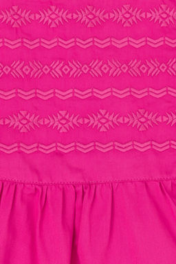 Розовое плетеное платье для девочки - U.s. polo assn фото 4