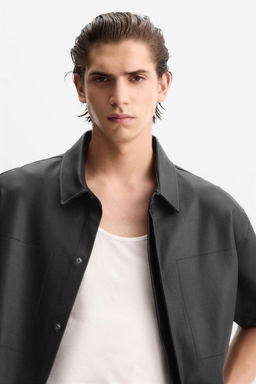 WAXED-EFFECT SHIRT - Zara фото 5