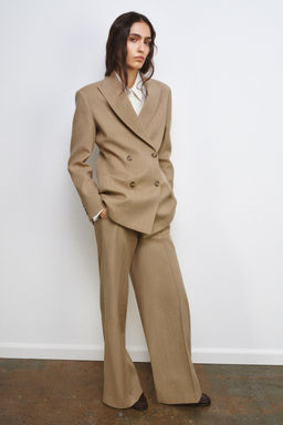 TROUSERS WITH WOOL SEAM DETAIL ZW COLLECTION - Zara фото 8