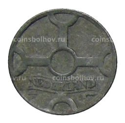 Монета 1 цент 1942 года Нидерланды