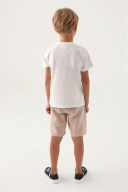 Бежевый пижамный комплект для мальчика Неожиданная скидка в корзине - U.s. polo assn фото 4