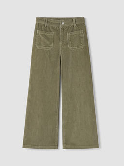 Regular Fit K?z ?ocuk Kadife Pantolon